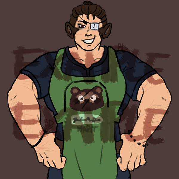 Example half body, plain colors, no BG.